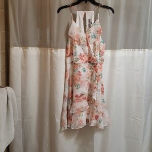 Knee length floral dress